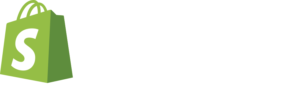 Shopify Logo - White